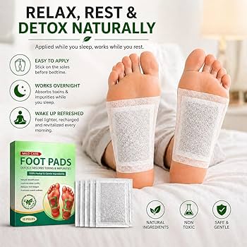 🌿 Herbal Detox Foot Patch | Overnight Foot Care for Men & Women